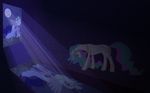  alicorn equine female feral friendship_is_magic grayma1k hair hasbro horn horse long_hair mammal moonlight multi-colored_hair my_little_pony pegacorn pony princess_celestia_(mlp) princess_luna_(mlp) solo stained_glass tail winged_unicorn wings 