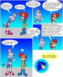  blaze_the_cat blue blue_eyes blue_hair boots cat chipmunk dialog dialogue eyes_closed feline female fur green_eyes hair hedgehog high_heels male mammal ponytail purple purple_fur red_hair rodent sally_acorn sega sonic_(series) sonic_the_hedgehog squirrel tail text vest wakeangel2001 yellow_eyes 