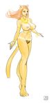  2011 armlet big_breasts bracelet breasts cat feline female hair jewelry legs long_hair necklace nipples nude plain_background pubic_hair sketch tail white_background zaftigbunnypress 