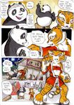  bear better_late_than_never blue_eyes cat comic daigaijin dialog dialogue english_text feline female kung_fu_panda male mammal master_tigress panda po red_eyes stripes tail text tiger 