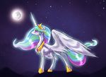  alicorn cornelia equine female feral friendship_is_magic horn horse mammal mare_in_the_moon my_little_pony pony princess princess_celestia_(mlp) royalty solo winged_unicorn wings 