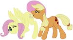  blonde_hair blue_eyes cutie_mark duo equine female feral fluttershy_(mlp) friendship_is_magic green_eyes hair horse jabberwockychamber lesbian licking mammal my_little_pony oral oral_sex pegasus pink_hair pony sex tail tongue wing_boner wings 