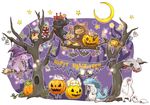  bad_pixiv_id banner bare_tree bat broom candy chameleos chibi creature crescent_moon english food genprey ghost gigginox halloween happy_halloween hat hood jack-o'-lantern khezu khezu_whelp lagiacrus lollipop minimized monster monster_hunter moon nargacuga no_humans pumpkin robe scarf sitting star swing tigrex tree velociprey witch_hat yakiudon yian_garuga yian_kut-ku 