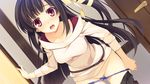  black_hair blush game_cg koikishi_purely_kiss long_hair panties shidou_mana underwear undressing yuuki_hagure 