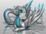  blue_eyes dragon feral fruit logo orb plain_background tail tojo_the_thief white_background wings 