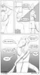  black_and_white canine comic dog english_text fish forsen gay greyscale male mammal marine monochrome shark text 