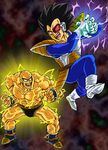  armor aura bad_id bad_pixiv_id bald black_hair boots dragon_ball dragon_ball_z galick_gun male_focus monkey_tail multiple_boys muscle nappa open_mouth scouter shinomiya_akino spiked_hair tail teeth vegeta widow's_peak 