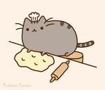  :3 ambiguous ambiguous_gender animated cat chef chef_hat cute feline food gender gif mammal pusheen solo 