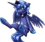  alicorn angry blue_hair britishstarr cutie_mark equine female feral friendship_is_magic hair hasbro horn horse long_hair mammal my_little_pony pegacorn plain_background pony princess_luna_(mlp) sitting solo tail transparent_background winged_unicorn wings 