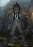  censored male nude solo warcraft werwolf-witcher worge wow 
