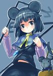  animal_ears bad_id bad_pixiv_id grey_hair mouse mouse_ears mouse_tail nazrin red_eyes rod solo tail touhou yaten 