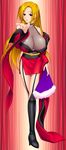  blonde_hair breasts cleavage highres kunoichi kunoichi_sanshimai_ichi_no_maki_-_inbou_sanshimai_genzan! large_breasts ninja u-me_soft 