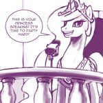  alicorn equine female feral friendship_is_magic hair horn horse john_joseco long_hair mammal monochrome my_little_pony open_mouth pegacorn pony princess princess_celestia_(mlp) royalty solo tiara tumblr winged_unicorn wings 