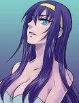  bad_id bad_pixiv_id blue_hair breasts large_breasts long_hair manamiya_chikane nishizawa_saburou smile solo upper_body zettai_shoujo_seiiki_amnesian 