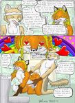  anal anal_penetration anthro balls canine comic coyote drugs duo fox from from_behind gay headband inside male male/male mammal penetration penis prison sex triadfox 