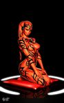  3d barefoot big_breasts breasts darth_talon darthhell female fingernails looking_at_viewer navel nipples not_furry red_skin sith sith_lord sitting smile solo star_wars tattoo twi&#039;lek twi'lek yellow_eyes 