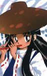  big_eyes flute hat instrument kazuhiko_suzuki nakoruru samurai_spirits 