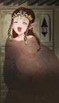  blush breasts brown_hair bule bured female girl like_like monster nintendo open_mouth pixiv_manga_sample princess_zelda pussy resized the_legend_of_zelda the_legend_of_zelda:_twilight_princess tiara twilight_princess vore 