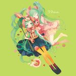  :q animal_ears animal_hat apollo_chocolate aqua_eyes aqua_hair bad_id bad_pixiv_id bonnet bow bunny_ears cake candy checkerboard_cookie clone cookie food fork frills gloves hat hatsune_miku jam_cookie jelly_bean long_hair lots_of_laugh_(vocaloid) macaron mikupa multiple_girls orange_legwear pastry pechika skirt smile striped striped_legwear stuffed_animal stuffed_bunny stuffed_toy thighhighs tongue tongue_out twintails vertical-striped_legwear vertical_stripes very_long_hair vocaloid 