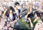  animal animal_on_shoulder bird bird_on_shoulder black_hair byakuran cherry_blossoms chick cup dino_(reborn) flower gokudera_hayato hibari_kyouya hibird highres japanese_clothes katekyo_hitman_reborn! kimono lee_sun_young long_hair male_focus md5_mismatch multiple_boys older rokudou_mukuro sakazuki sarashi silver_hair superbi_squalo yamamoto_takeshi 