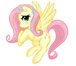  blossomppg blue_eyes blush cute cutie_mark equine female feral flower fluttershy_(mlp) friendship_is_magic hair horse mammal my_little_pony pegasus pink_hair pony solo wings 