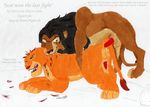  anus ass_hole balls blood disney duo feline feral gay girly kito_lion kovu_lion lion male mammal penis scar scar_(the_lion_king) sex simba tail the_lion_king 