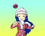  blue_hair blush girl hikari_(pokemon) poke_ball pokeball pokemon refuto 