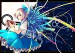  alice_margatroid alice_margatroid_(pc-98) blonde_hair book border bow dress hair_bow magic_circle pipes robot solo tami touhou touhou_(pc-98) 