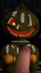  anthro breasts cum cum_on_breasts female five_nights_at_freddy&#039;s jack-o-lantern nipples smile solo video_games 