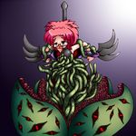  blush chains empty_eyes female girl glasses mojap monster monter open_mouth red_hair tears tentacle vore 