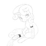  equine female feral friendship_is_magic horn horse kevinsano mammal monochrome my_little_pony pony solo sweetie_belle_(mlp) unicorn young 