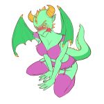  anthro blush breasts clothing dragon female green_scales horn importantquestions invalid_tag lingerie reptile_ears scales scalie sitting solo tongue yellow_eyes yellow_horn 