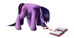  animated blood book cartoon cutie_mark equine female feral friendship_is_magic gore hair horn horse koshou magic mammal my_little_pony plain_background pony solo standing twilight_sparkle_(mlp) unicorn white_background 