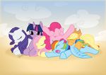  cute cutie_mark dawnallies equine female feral fluttershy_(mlp) friendship_is_magic group hair hasbro hat horn horse long_hair mammal multi-colored_hair my_little_pony pegasus pink_hair pinkie_pie_(mlp) pony purple_eyes purple_hair rainbow_dash_(mlp) rainbow_hair rarity_(mlp) short_hair sleeping tail twilight_sparkle_(mlp) unicorn wings 