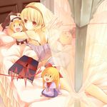  :d alice_margatroid back bad_id bad_pixiv_id barefoot bed bed_sheet blonde_hair book bow bra character_doll doll feet from_behind hair_bow hairband hat hourai_doll kirisame_marisa leg_up lingerie long_hair lying on_stomach open_mouth panties pillow red_eyes shanghai_doll short_hair smile solo taoru touhou underwear underwear_only 
