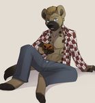  blue_eyes gnoll hyena jailbird male mammal pumpkin solo 