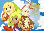  3boys bad_id bad_pixiv_id beak beard black_eyes blonde_hair blue_eyes brown_hair crown daphnes_nohansen_hyrule dark_skin facial_hair hat komali link medli multiple_boys multiple_girls neckerchief pointy_ears red_eyes saiba_(henrietta) smile tetra the_king_of_red_lions the_legend_of_zelda the_legend_of_zelda:_the_wind_waker toon_link valoo white_hair 