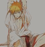  arms_up blonde_hair blue_eyes chappa_(chappa7610) facial_mark gradient gradient_background injury male male_focus naruto scar scratches sitting solo tsumami uzumaki_naruto 