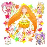  :d :o ^_^ bad_id bad_pixiv_id beamed_eighth_notes blonde_hair blue_eyes blue_skirt boots bow braid bubble_skirt cat chibi choker circlet closed_eyes cure_beat cure_melody cure_muse_(yellow) cure_rhythm eighth_note frills full_body green_eyes hair_ornament hair_ribbon hairpin hands_clasped happy heart houjou_hibiki hummy_(suite_precure) knee_boots kurokawa_eren long_hair magical_girl minamino_kanade miniskirt multiple_girls musical_note naninu open_mouth orange_hair orange_skirt own_hands_together pink_bow pink_hair precure purple_eyes purple_hair ribbon seiren_(suite_precure) shirabe_ako side_ponytail skirt smile staff_(music) star starry_background suite_precure surprised treble_clef twintails yellow_bow yellow_choker yellow_eyes 