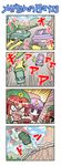  4koma =_= arcade braid car colonel_aki comic crazy_eyes crescent driving ground_vehicle hat hong_meiling initial_d motor_vehicle multiple_girls parody patchouli_knowledge playing_games projected_inset silent_comic surprised sweatdrop thumbs_up touhou translated 