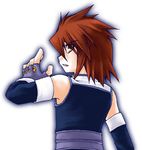  brown_hair gradient gradient_background kratos_aurion lowres male male_focus short_hair simple_background solo tales_of_(series) tales_of_symphonia white_background 