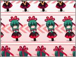  animated animated_gif arms_behind_back directional_arrow front_ponytail hair_ribbon kagi kagiyama_hina lowres ribbon swaying touhou 