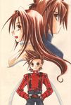  brown_eyes brown_hair family kratos_aurion lloyd_irving simple_background tales_of_(series) tales_of_symphonia 