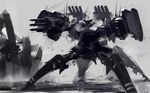  armored_core from_software mecha mozuo original quad_legs weapon 