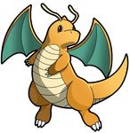  antennae dragonite gen_1_pokemon nintendo no_humans pokemon pokemon_(creature) solo wings 