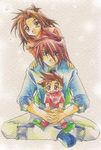  anna_irving family kratos_aurion lloyd_irving short_hair simple_background tales_of_(series) tales_of_symphonia 