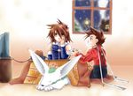  age_difference brown_hair father_and_son kratos_aurion lloyd_irving short_hair tales_of_(series) tales_of_symphonia 