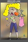  &hearts; angry blonde_hair breasts canine cartoon catdog_(series) clothed clothing dog female hair mammal midriff navel poodle s shriek_dubois solo standing taichao tail tan uvula 