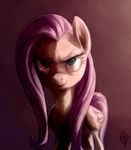  evil_look female feral fluttershy_(mlp) friendship_is_magic hair horse imminent_death mammal my_little_pony pegasus pink_hair solo wings 