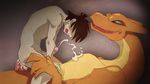  anal_penetration charizard cowgirl_position cum cum_in_ass cum_inside gay green_eyes hi_res human interspecies jaunty7 male mammal nintendo on_top open_mouth penetration penis pok&#233;mon pok&#233;philia pok&eacute;mon sex straddling video_games 